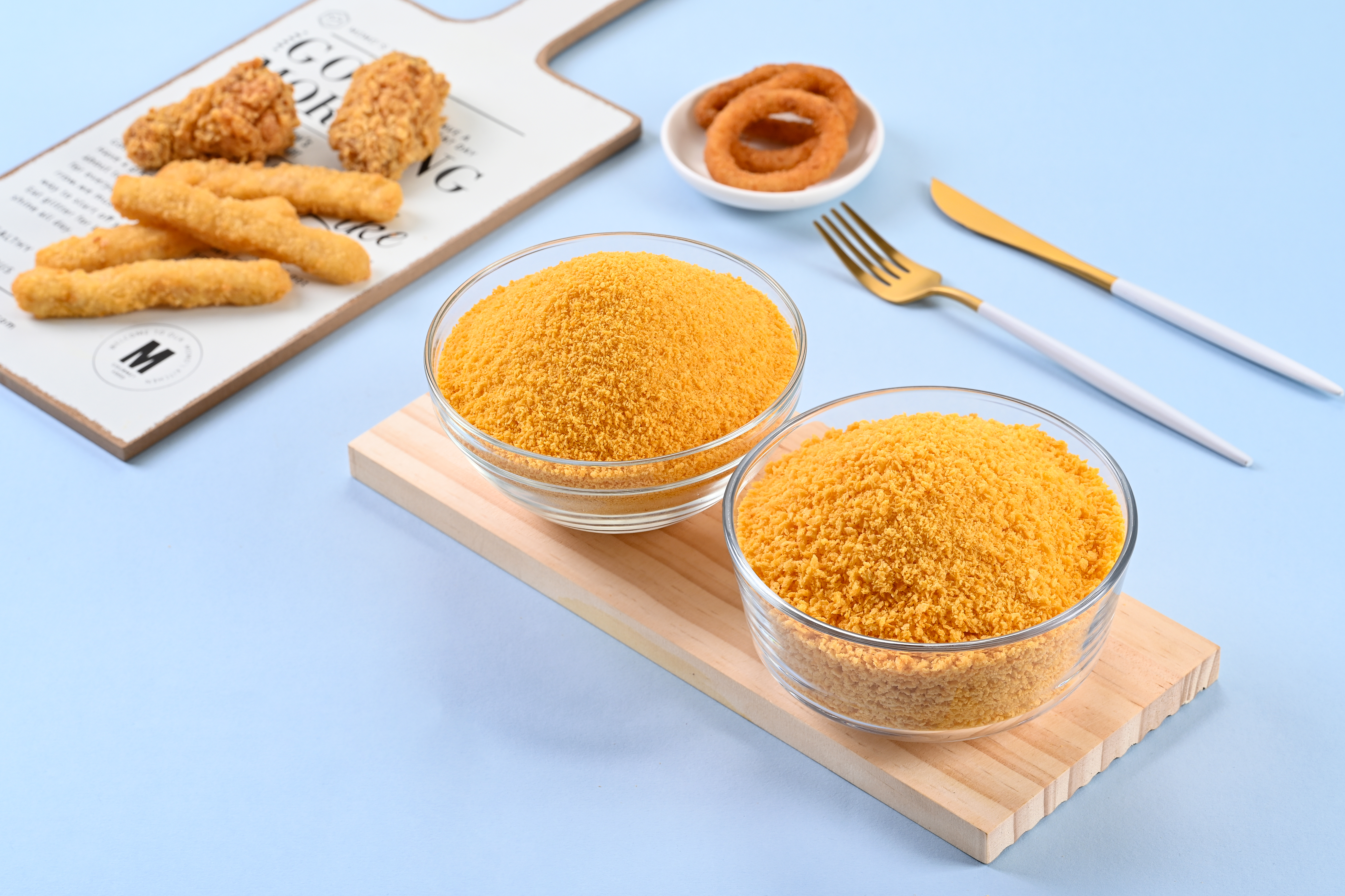 yellow bread crumbs