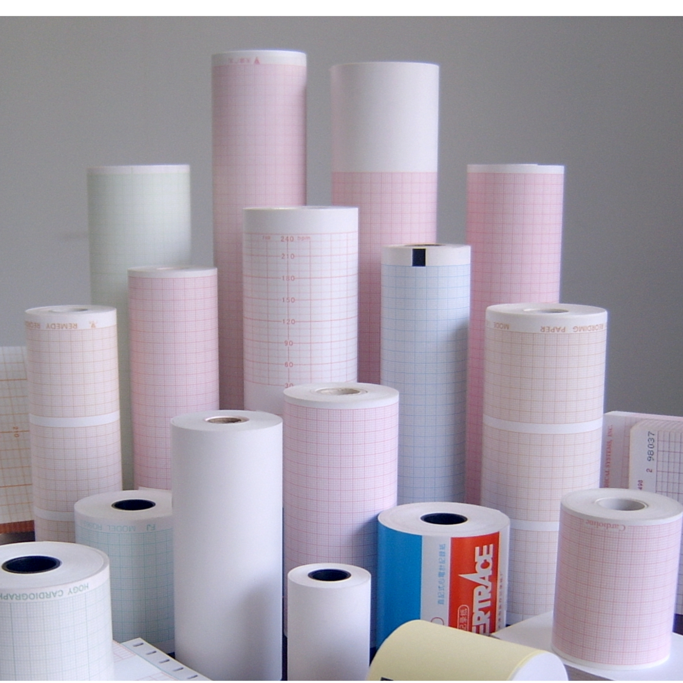 Medical Chart Paper 3 6 12 channel recording thermal rolls record paper ecg printer ECG thermal paper