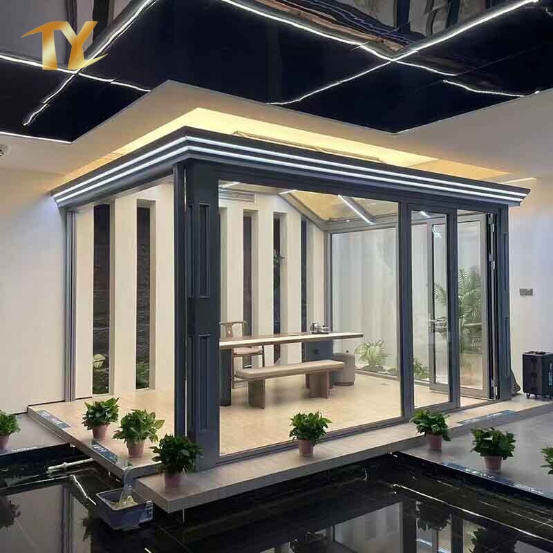 China Factory Aluminum Structure Prefab Light Steel Frame Sunroom OEM ODM