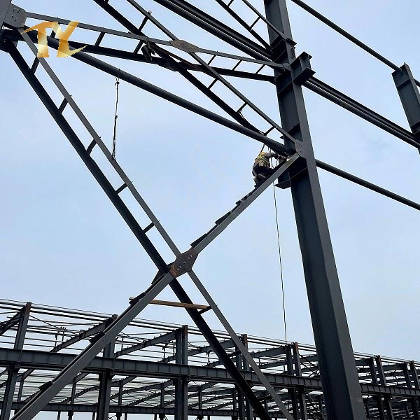 Steel Structure Frame For Building Construction Workshop Warehouse