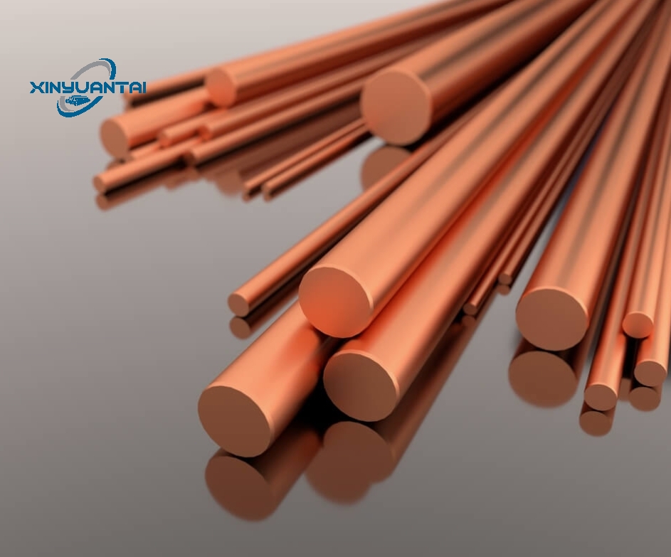 Copper Rod Pure 99.99% Copper Bar Solid Copper Rod Astm C11000 Copper Earth Rod