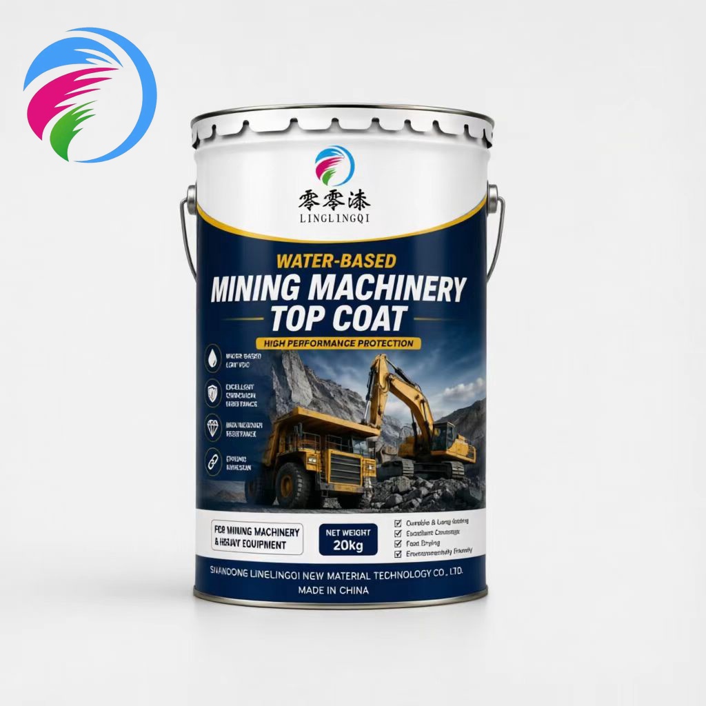 Water-based topcoat for mining machinery Water-based topcoat for mining machinery