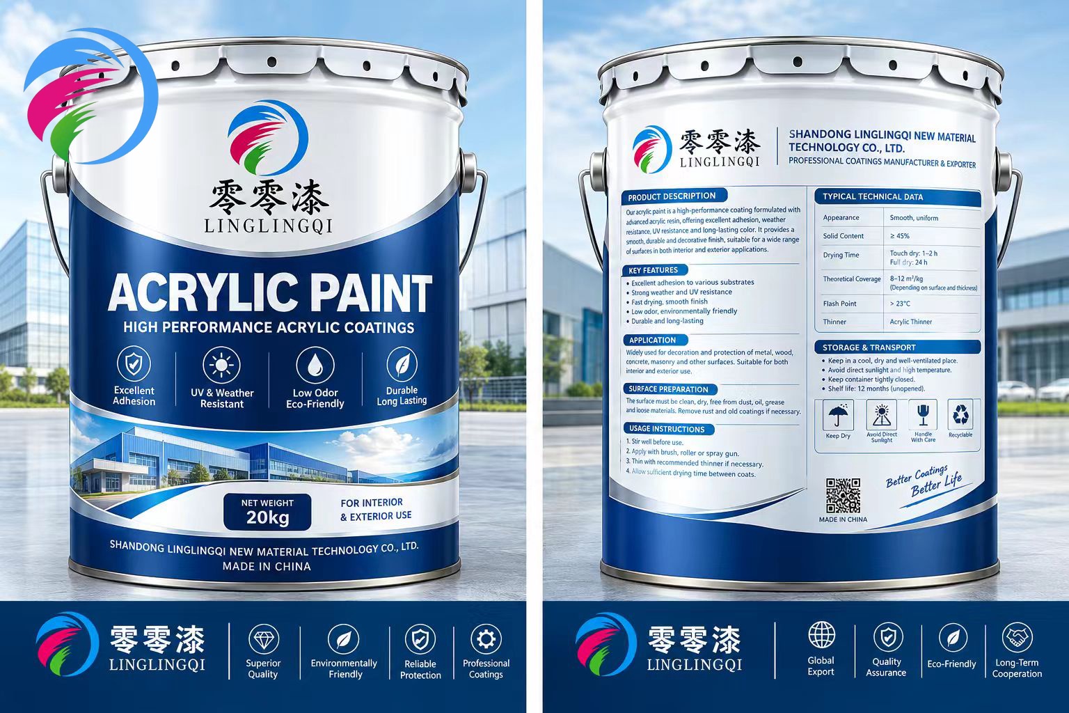 Waterborne acrylic anti-rust primer