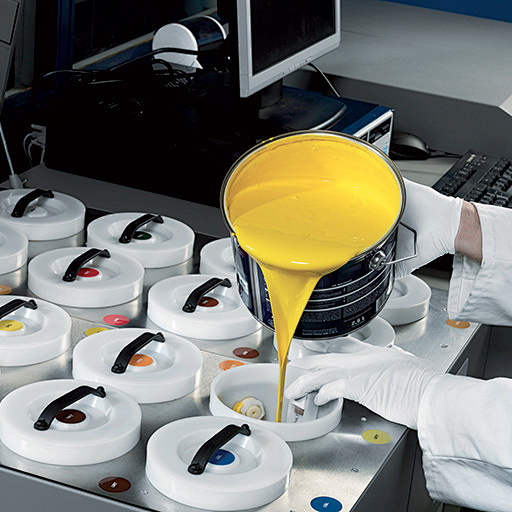 Main chemical components of industrial paints