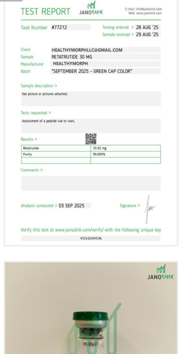 Reta 30mg  10vials  peptides 