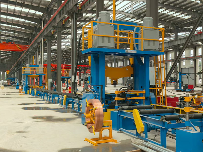 H Beam Assembly Welding Straightening 3 in 1 Machine