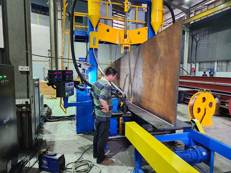 H Beam Assembly Welding Straightening 3 in 1 Machine