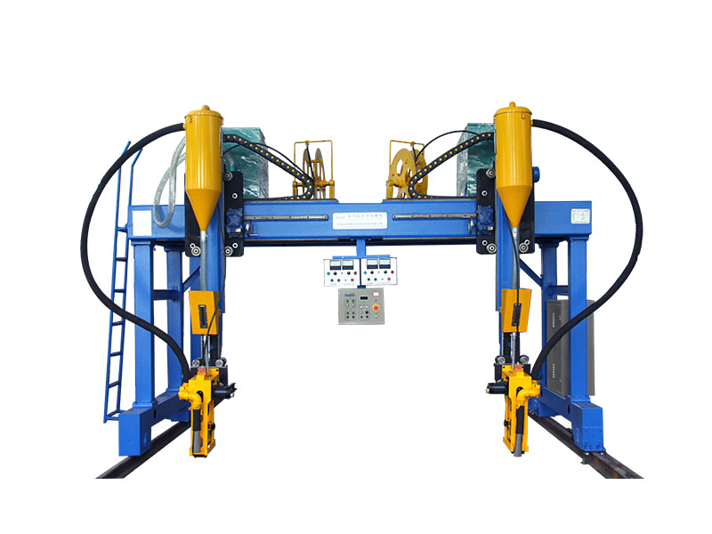 This automatic welding machine is mainly used for submerged arc welding of assembled H beam.