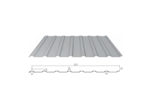 YX10-130-910(1040) /Color Coated Corrugated steel sheet /PPGI Steel Roofing Tile Sheet