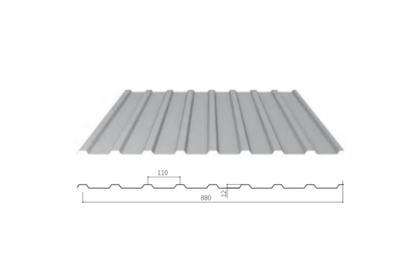 YX12-110-880/Color Coated Corrugated steel sheet /PPGI Steel Roofing Tile Sheet