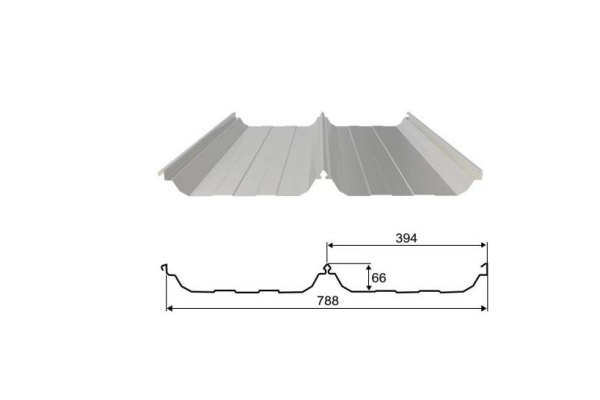 YX66-394-788  /Color Coated Corrugated steel sheet /PPGI Steel Roofing Tile Sheet