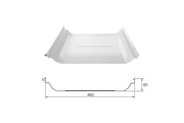 YX60-490  /Color Coated Corrugated steel sheet /PPGI Steel Roofing Tile Sheet
