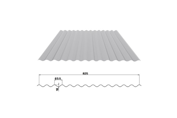 YX18-63.5-825/Color Coated Corrugated steel sheet /PPGI Steel Roofing Tile Sheet