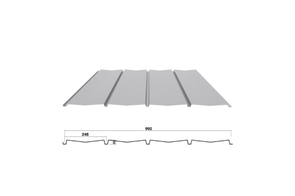 YX25-248-992 /Color Coated Corrugated steel sheet /PPGI Steel Roofing Tile Sheet