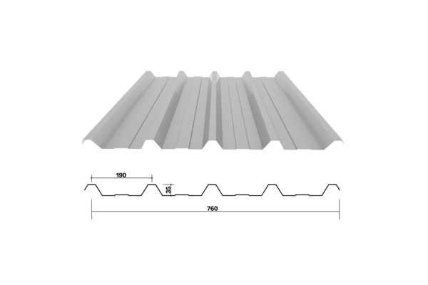 YX35-190-760 /Color Coated Corrugated steel sheet /PPGI Steel Roofing Tile Sheet