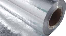 Double Side Aluminum foil with Woven Fabric