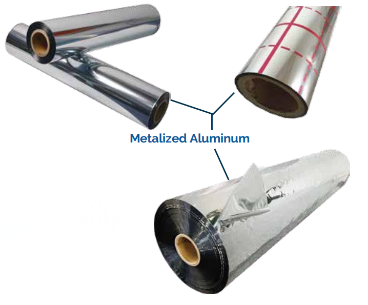 PE coated Metalized PET Film & Aluminum Foil