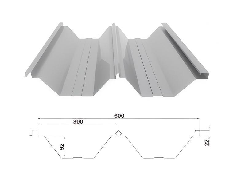 YX114-300-600 /Color Coated Corrugated steel sheet /PPGI Steel Roofing Tile Sheet