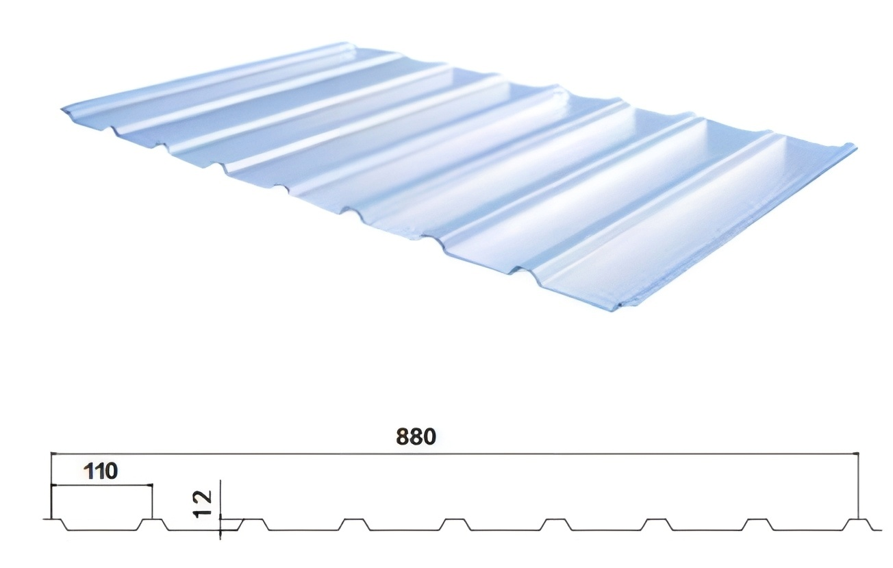 YX12-110-880  /Color Coated Corrugated steel sheet /PPGI Steel Roofing Tile Sheet