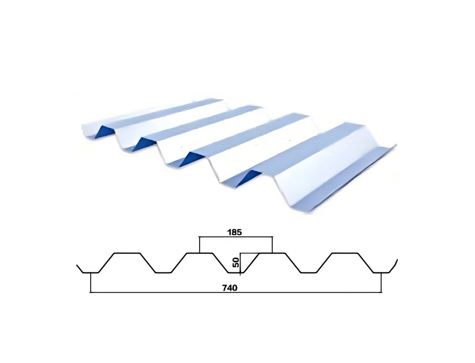 TD50-185-740 /Open Floor /Floor Deck /Profiled Sheet /Metal Decking