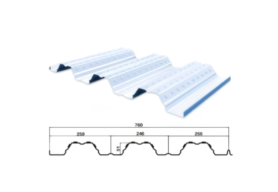 TD51-253-760 /Open Floor /Floor Deck /Profiled Sheet /Metal Decking