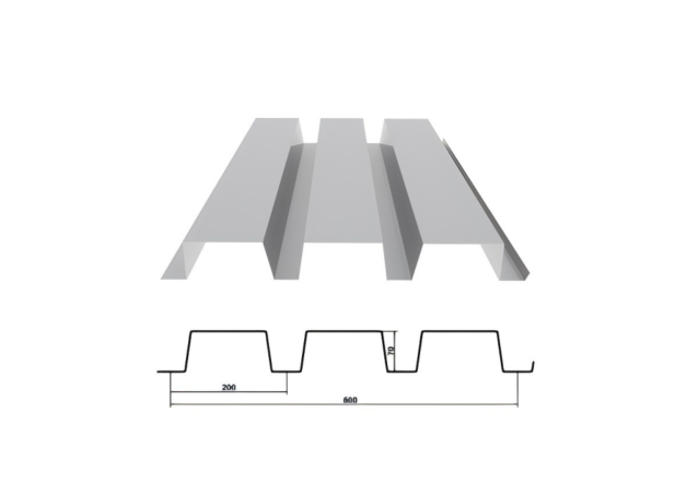 TD 70-200-600 /Open Floor /Floor Deck /Profiled Sheet /Metal Decking