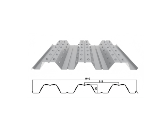 TD 76-313-940 /Open Floor /Floor Deck /Profiled Sheet /Metal Decking