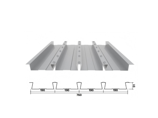 TD 51-190-760 /Open Floor/Floor Deck /Profiled Sheet /Metal Decking