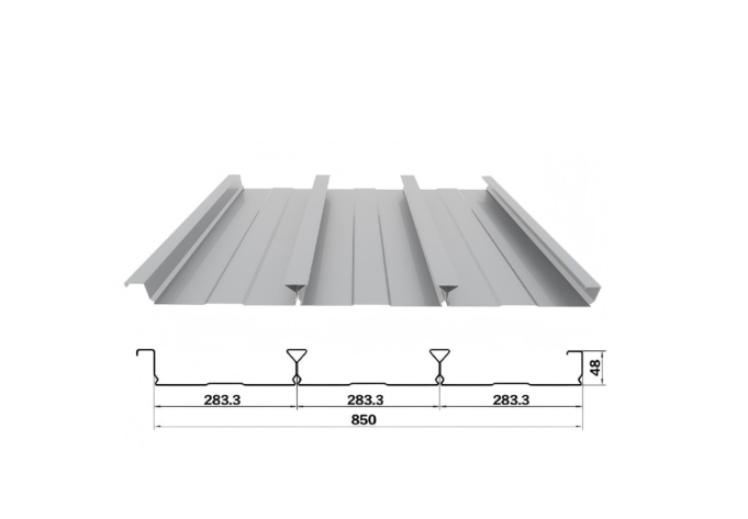 TDB48-283.3-850 /Closed Floor /Floor Deck /Profiled Sheet /Metal Decking