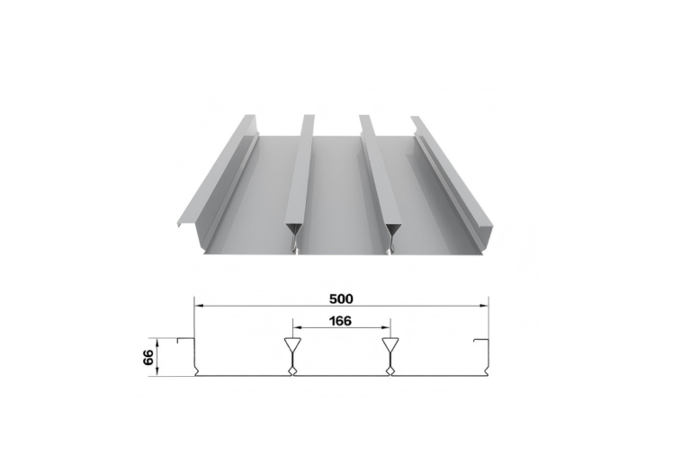 TDB66-166-500 /Closed Floor /Floor Deck /Profiled Sheet /Metal Decking