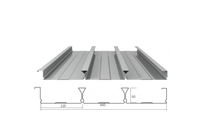 YXB60-220-660/Closed Floor /Floor Deck /Profiled Sheet /Metal Decking