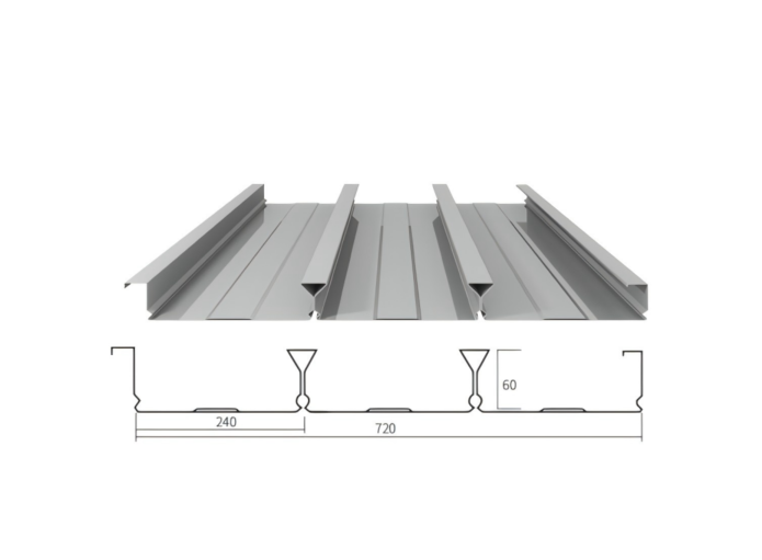YXB60-240-720 /Closed Floor /Floor Deck /Profiled Sheet /Metal Decking