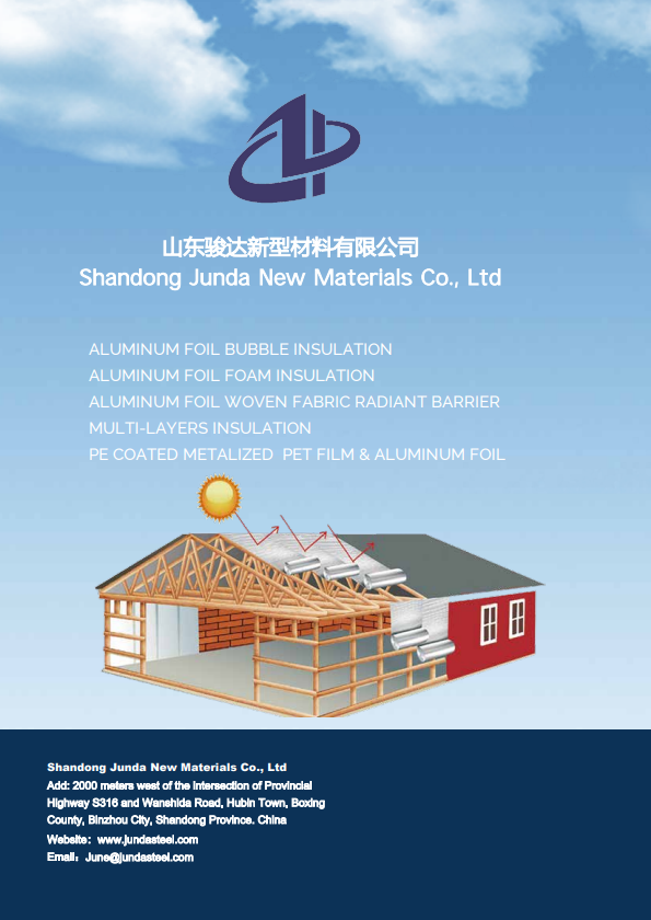 Alumium Foil Bubble Insulation Product Catalogue From JUNDA
