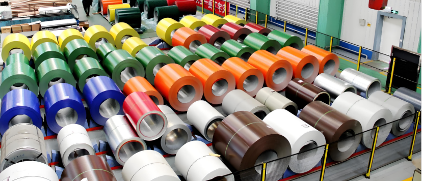 Fish scale color steel plate with environmental-friendly high-efficient powder spraying coating & Pre-Painted ​Galvanized ​(PPGI)Steel  & Pre-Painted ​Galvalume (PPGL) Steel