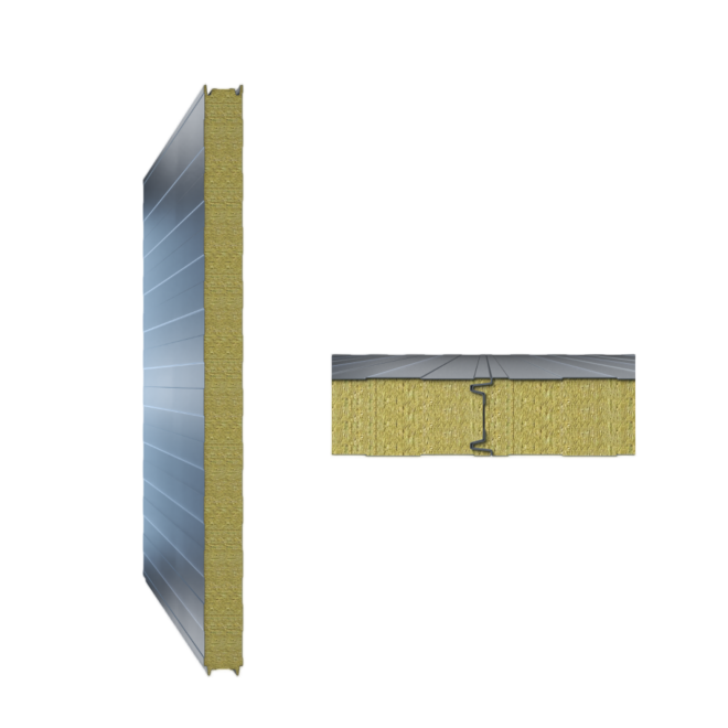 JundaWall MWF / Wall Panel / Sandwich Panel with mineral wool (Rock Wool) foam core