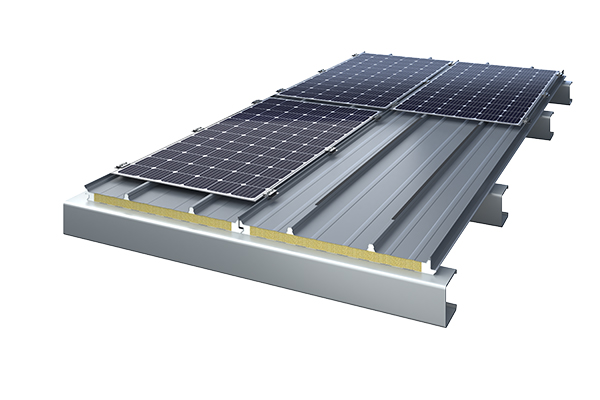 Photovoltaic House Roof Panel Of 360 Degree Vertical Lock Seam 