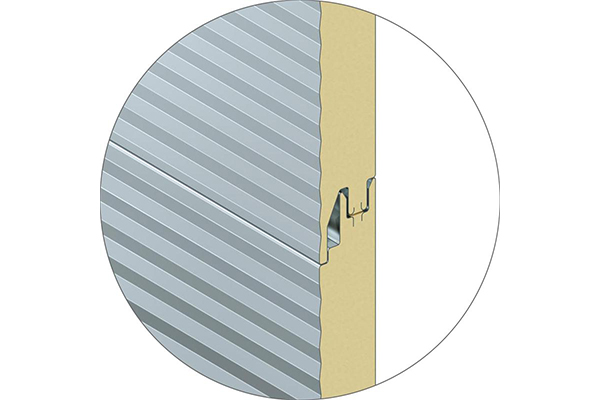 JundaGold / Wall Panel with hidden fasteners/ Sandwich Panel with PUR/PIR/PIR+ foam core