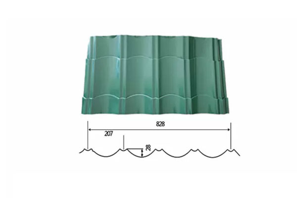 Color coated PPGI/PPGL corrugated steel sheet