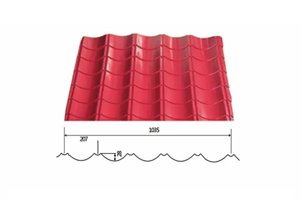 Color coated PPGI/PPGL corrugated steel sheet