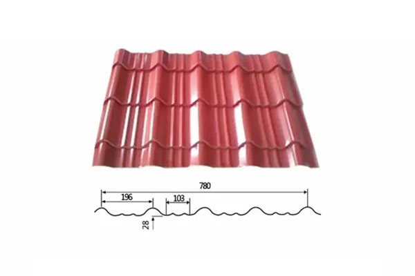 Color coated PPGI/PPGL corrugated steel sheet