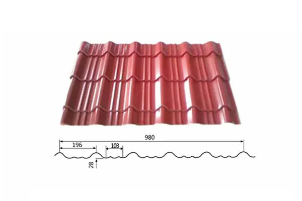 Color coated PPGI/PPGL corrugated steel sheet