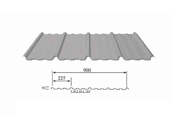 Color coated PPGI/PPGL corrugated steel sheet