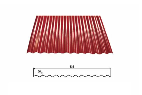 Color coated PPGI/PPGL corrugated steel sheet