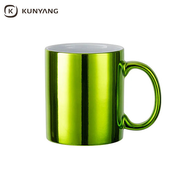 11oz/330ml Electroplated Mugs Light Green