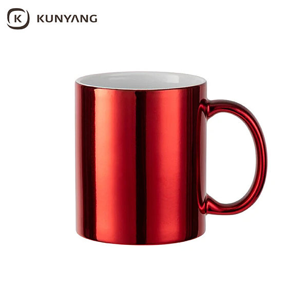 11oz/330ml Gradient Electroplated Mugs Red