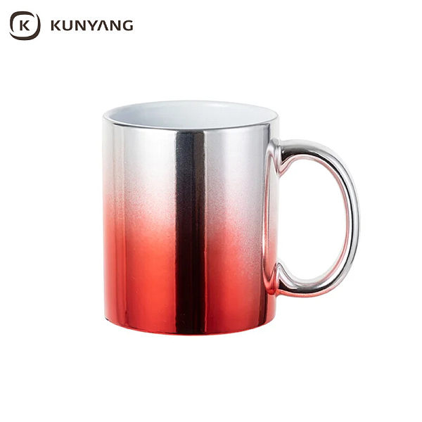 11oz/330ml Gradient Electroplated Mugs Red