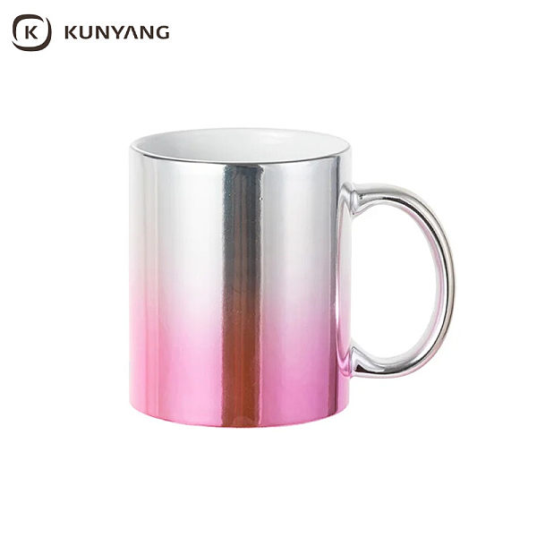 11oz/330ml Gradient Electroplated Mugs Pink