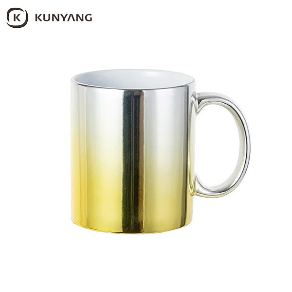 11oz/330ml Gradient Electroplated Mugs Gold