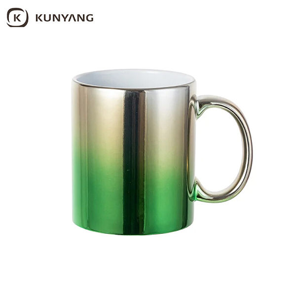 11oz/330ml Gradient Electroplated Mugs Green