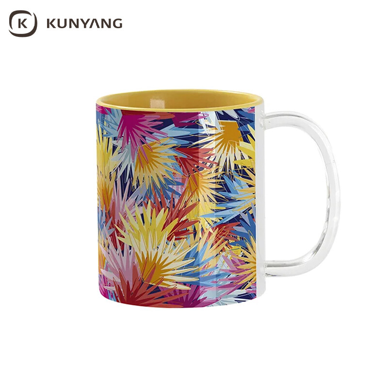 11oz Sublimation mug-Glass handle